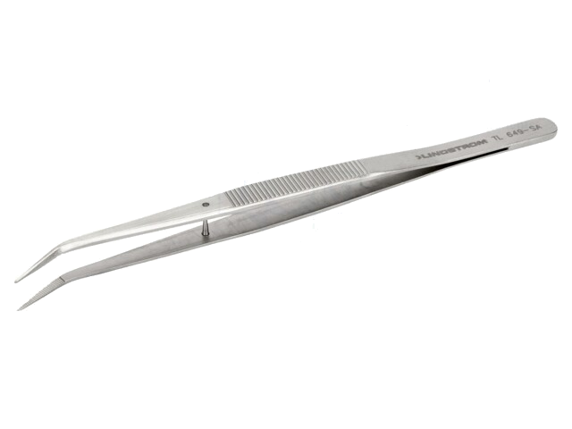 Pincet; 155mm; Bladen: gebogen,smal; De vorm van de punt: scherp Pincet; 155mm; Bladen: gebogen,smal; De vorm van de punt: scherp